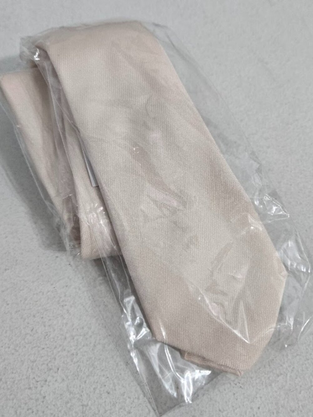 Birdy Grey Mens Simon Neck Tie Champagne One Size Solid Formal Wedding Event